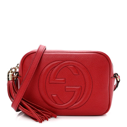 Gucci Pebbled Calfskin Small Soho Disco Bag Tabasco Red 1 of 10
