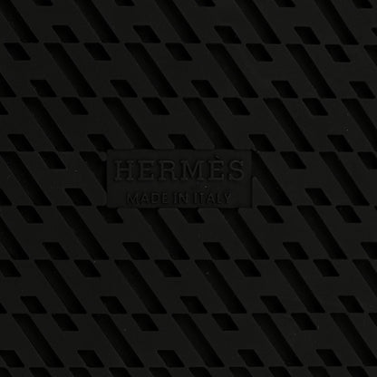 Hermes Calfskin Womens Chypre Sandals 38 Black 7 of 9