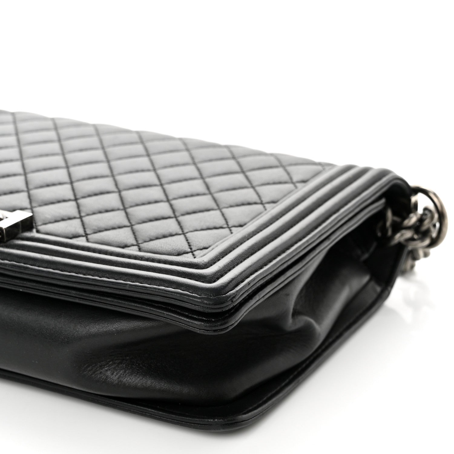 Chanel Lambskin Quilted New Medium Boy Flap Black 10 of 10