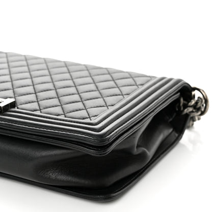 Chanel Lambskin Quilted New Medium Boy Flap Black 10 of 10
