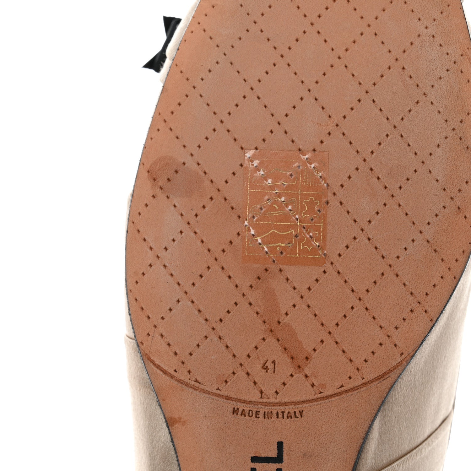 Chanel Satin CC Bow Flats 41 Beige 8 of 11