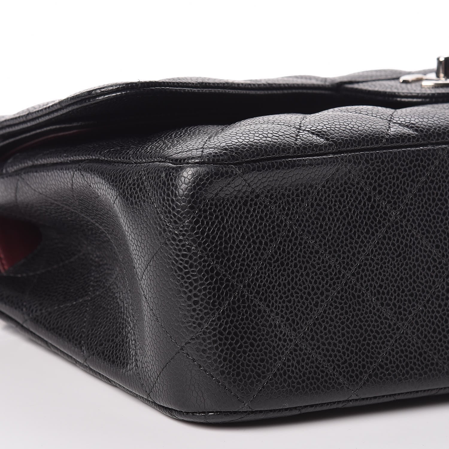 Chanel Caviar Quilted Jumbo Double Flap Black 11 of 12
