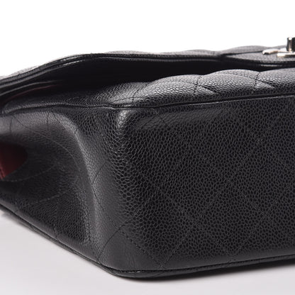 Chanel Caviar Quilted Jumbo Double Flap Black 11 of 12