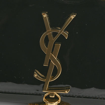 Saint Laurent Patent Small Classic Monogram Kate Tassel Satchel Black 11 of 12