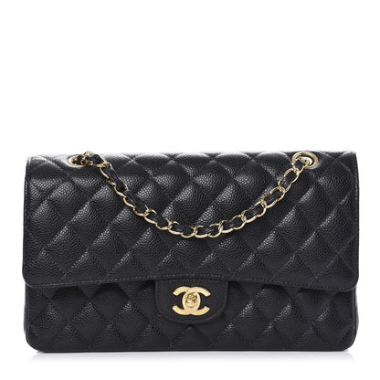 Chanel Caviar Quilted Medium Double Flap Black 1 of 12