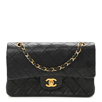 Chanel Lambskin Quilted Small Double Flap Black 1 of 10