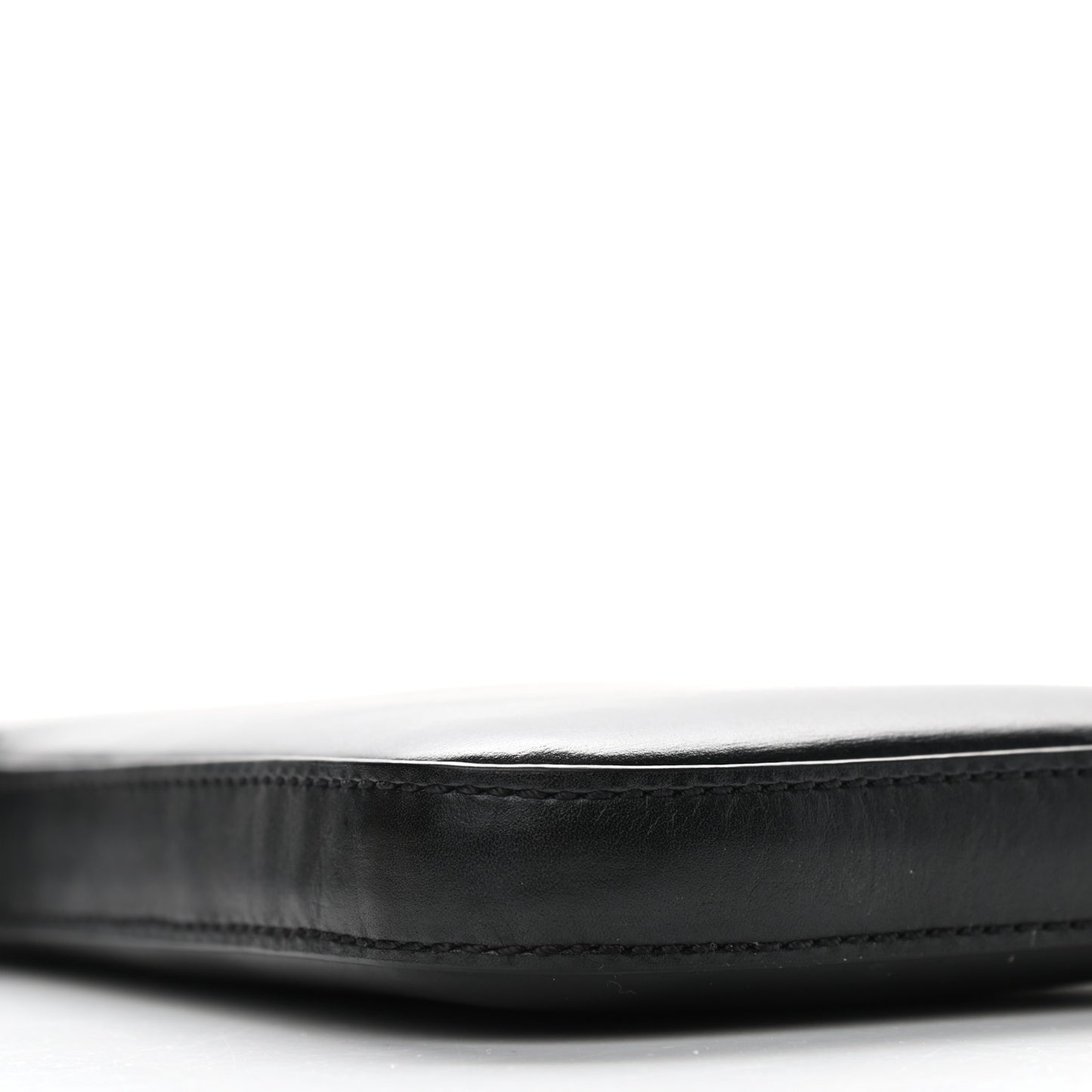 Textured Calfskin Scout Crossbody Pouch Black