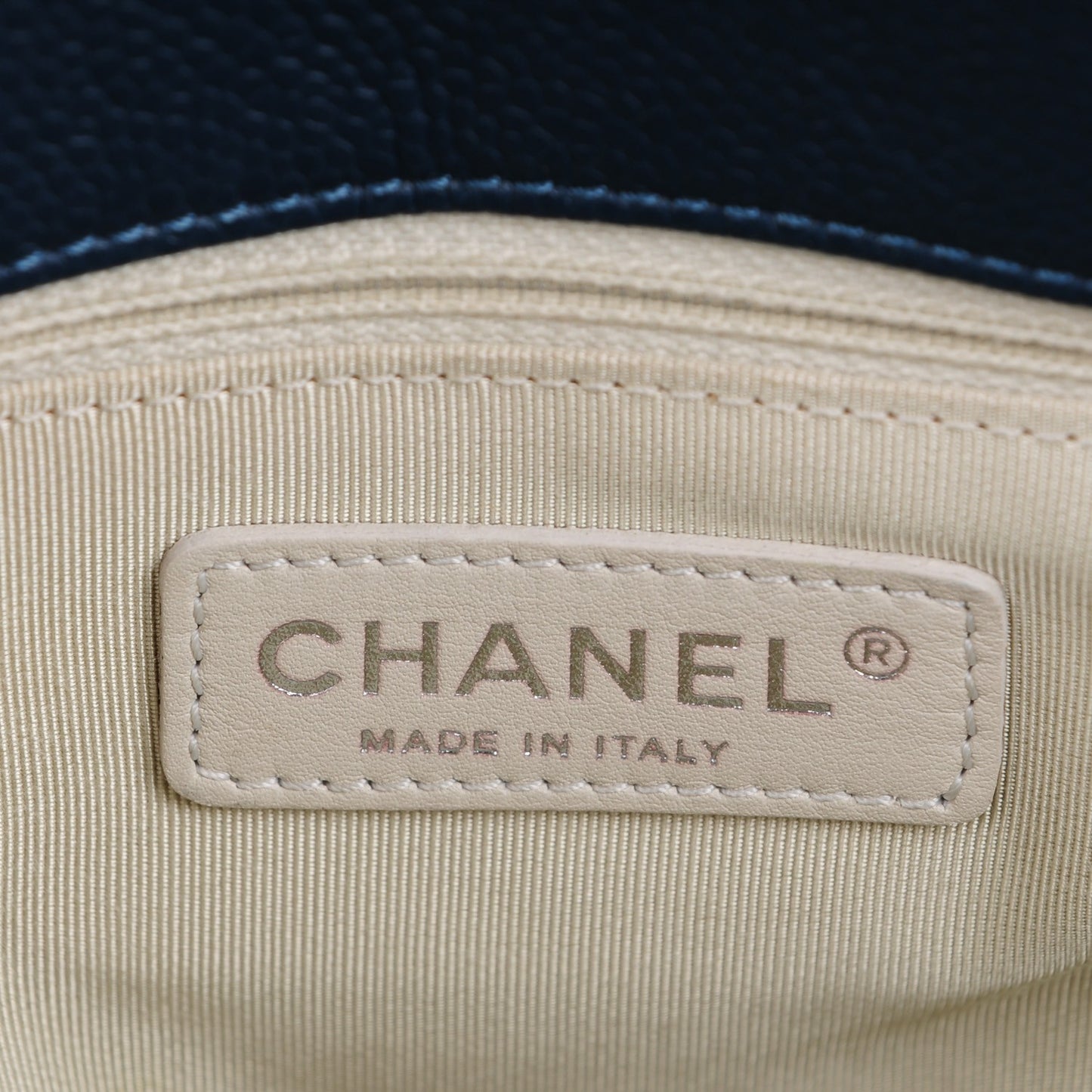Caviar Quilted Timeless CC Tote Blue