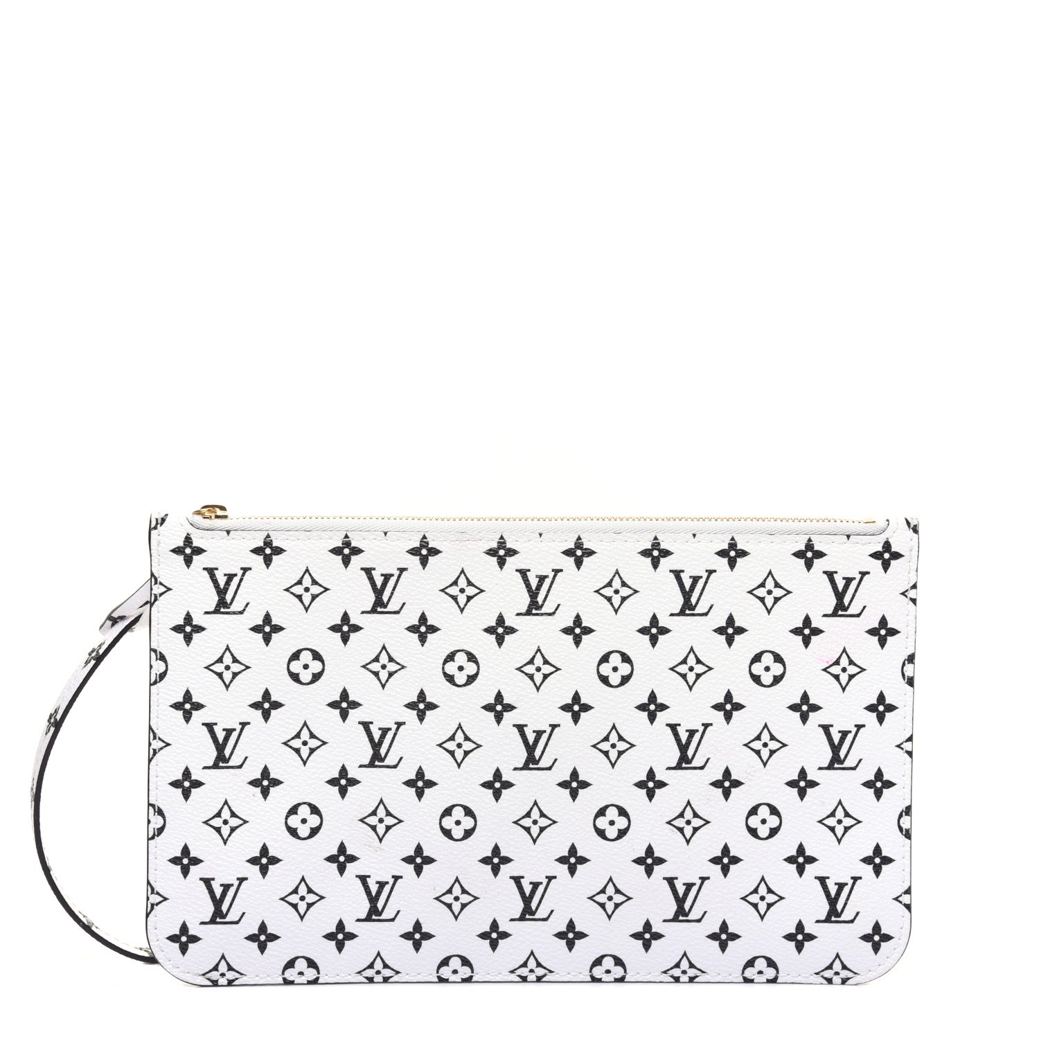 Louis Vuitton Monogram Giant Neverfull MM GM Pochette White 1 of 14