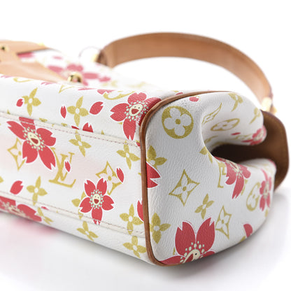 Louis Vuitton Monogram Cherry Blossom Sac Retro Bag Red 7 of 11