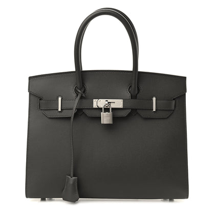Hermes Grained Monsieur Birkin Sellier 30 Graphite 1 of 10