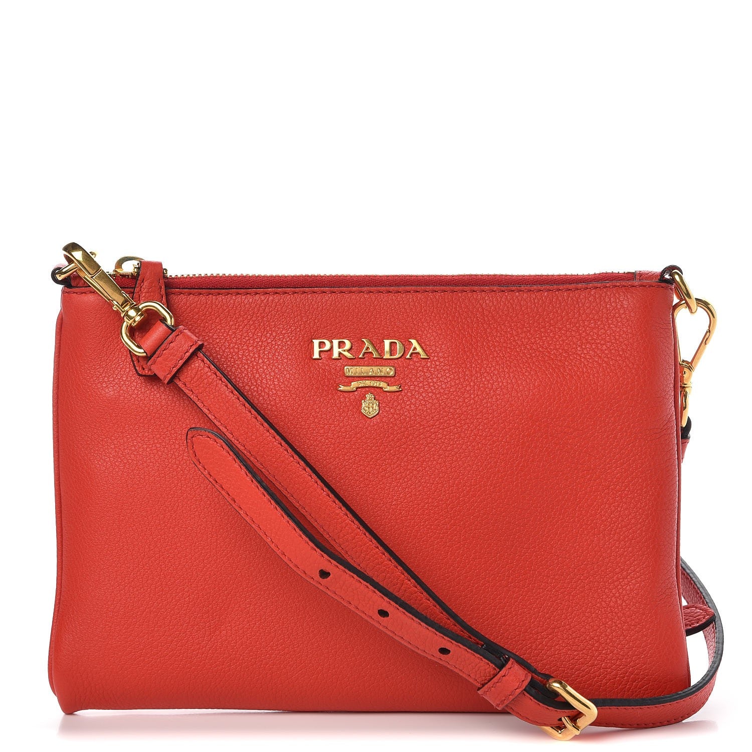 Prada Vitello Phenix Crossbody Bag Lacca 1 of 8