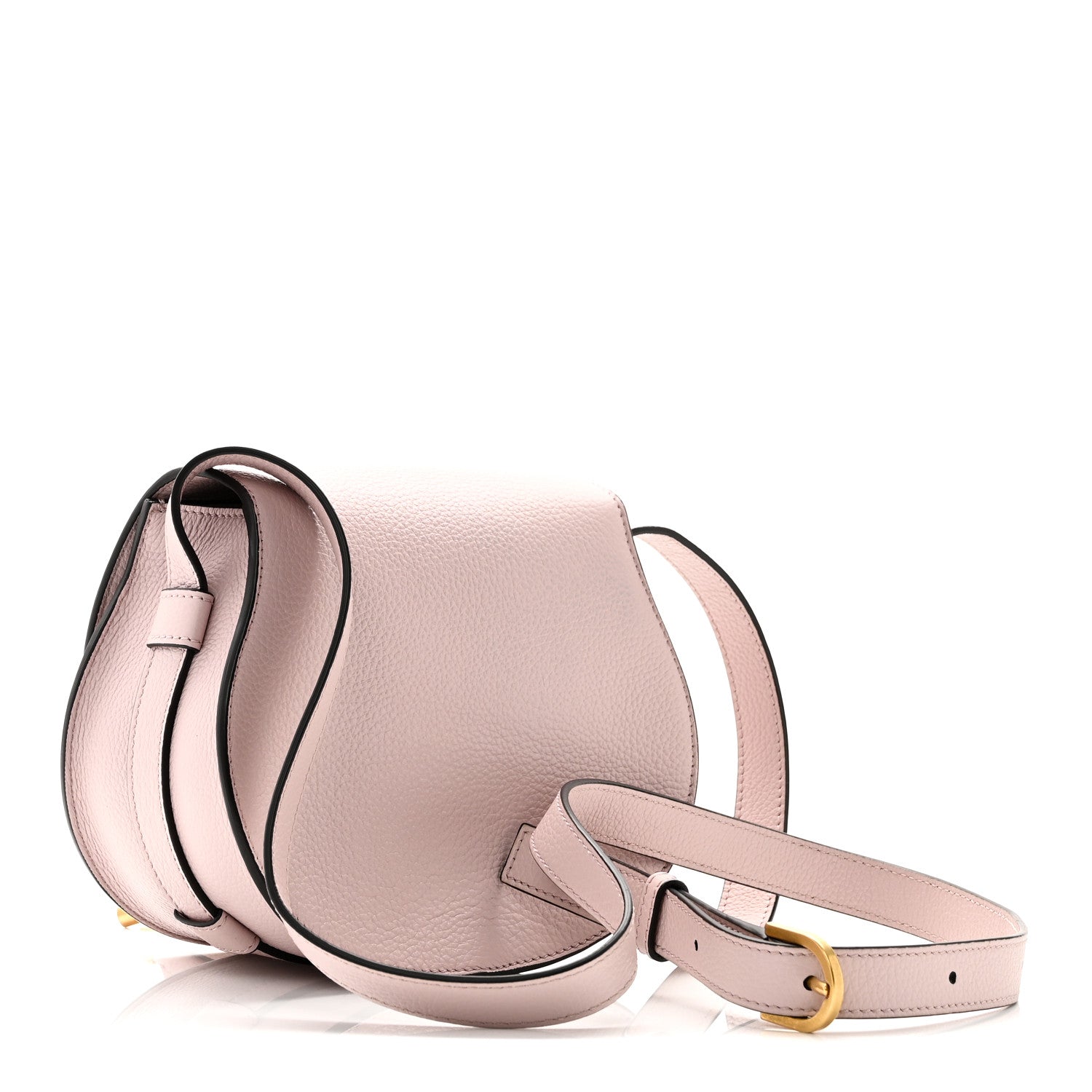 Chloe Calfskin Small Marcie Round Crossbody Bag Misty Lavender 3 of 9