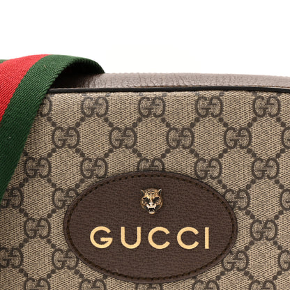 Gucci GG Supreme Monogram Web Neo Vintage Shoulder Bag Beige New Acero Crop 8 of 10