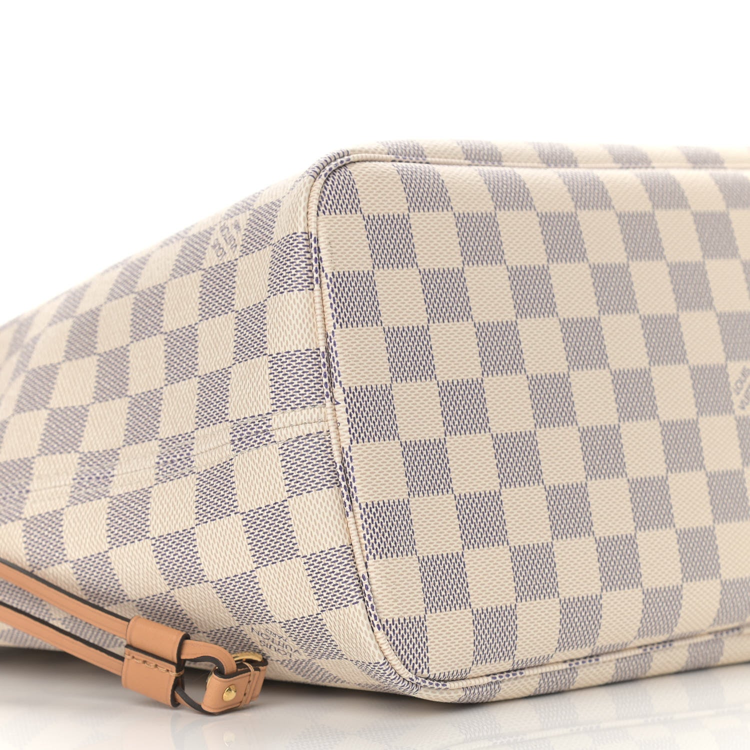 Louis Vuitton Damier Azur Braided Neverfull MM Orange 5 of 8