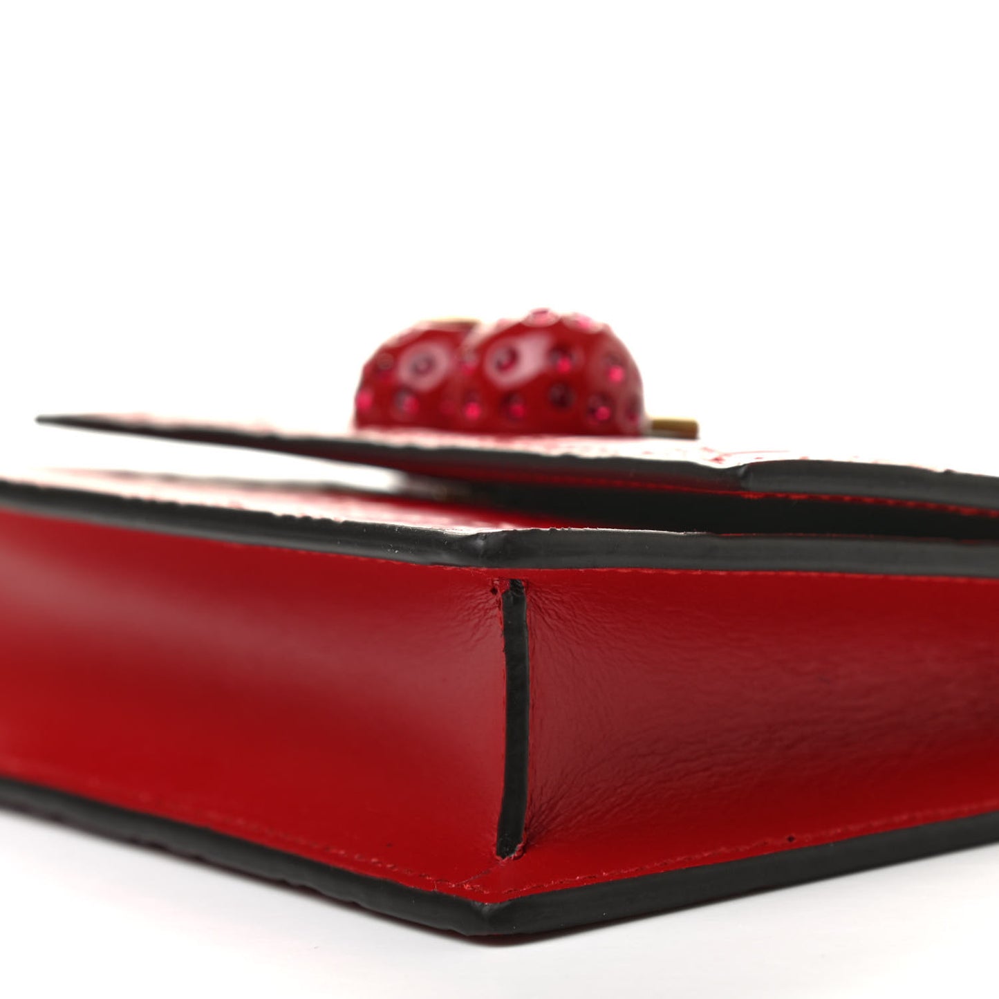 Guccissima Mini Cherry Chain Bag Hibiscus Red