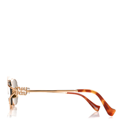 Miu Miu Metal Oval Sunglasses SMU52Y Tortoise Loden 3 of 7