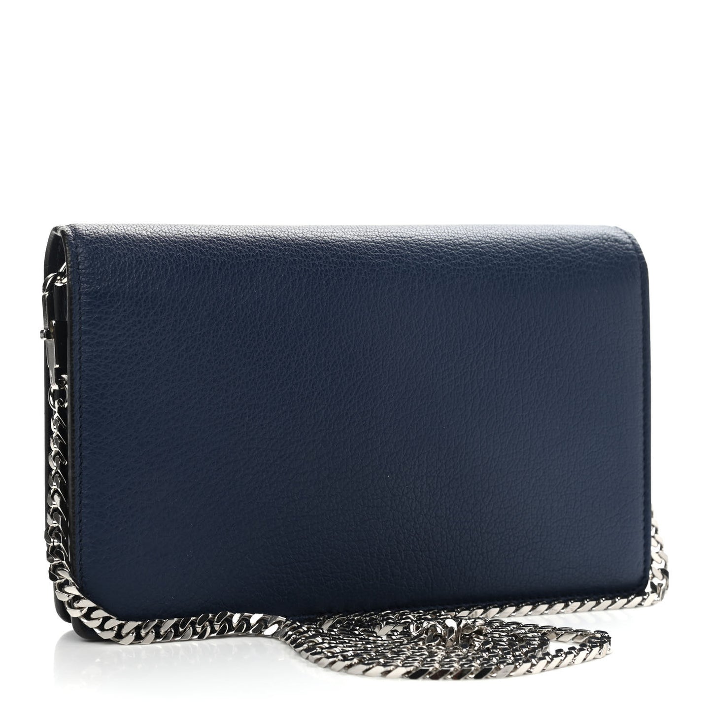 Sugar Goatskin Pandora Chain Wallet Navy