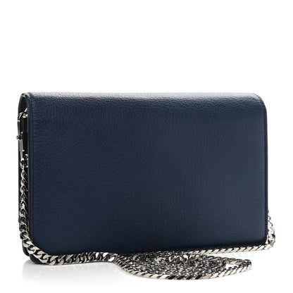 Givenchy Sugar Goatskin Pandora Chain Wallet Navy 3 of 11