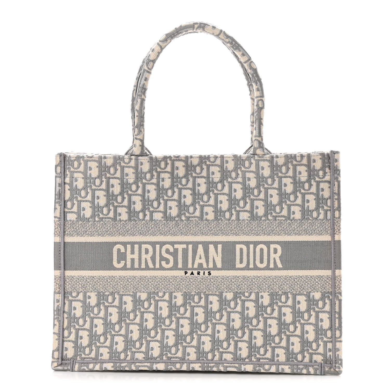 Christian Dior Oblique Medium Book Tote Grey 1 of 10