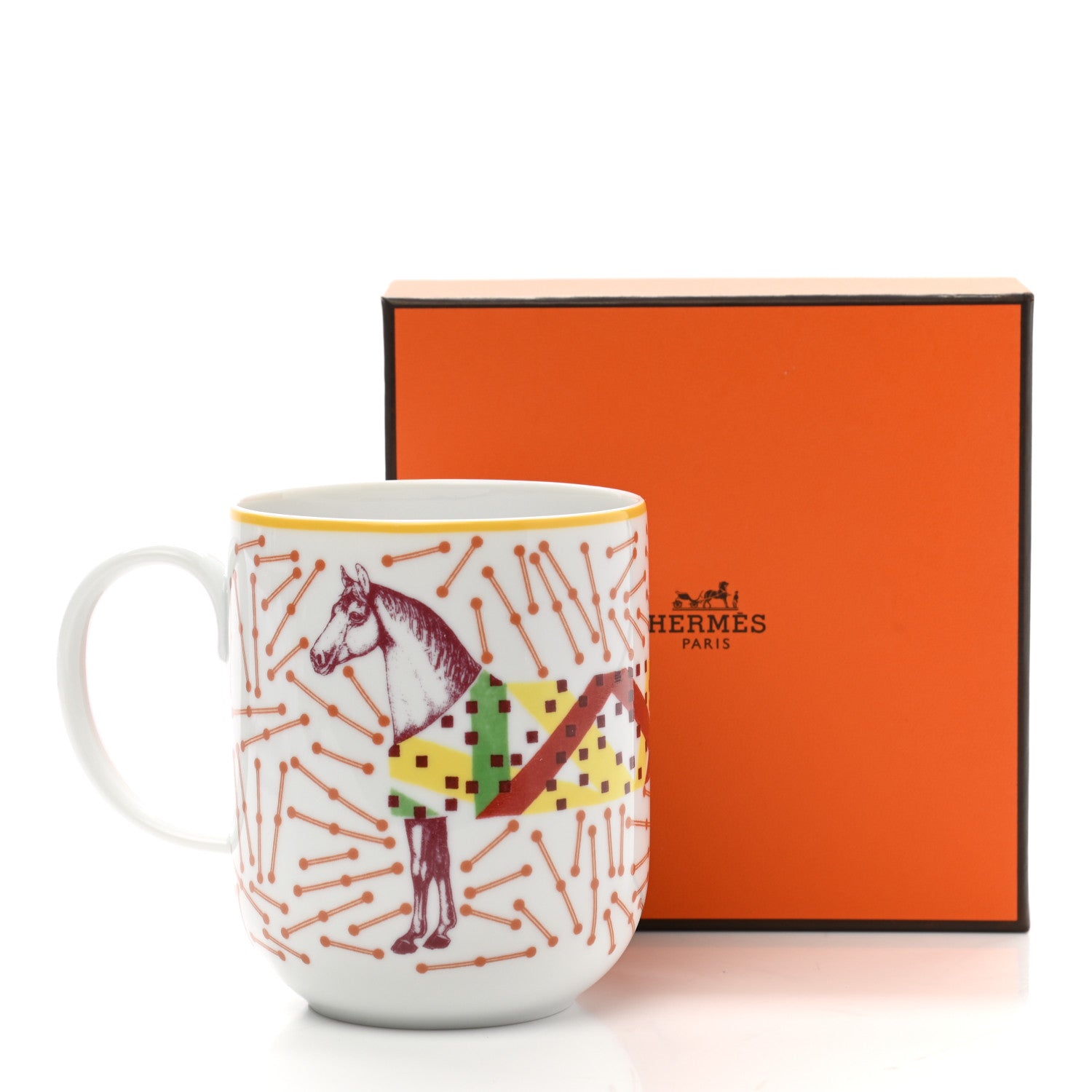 Hermes Porcelain Hippomobile Mug 8 of 8