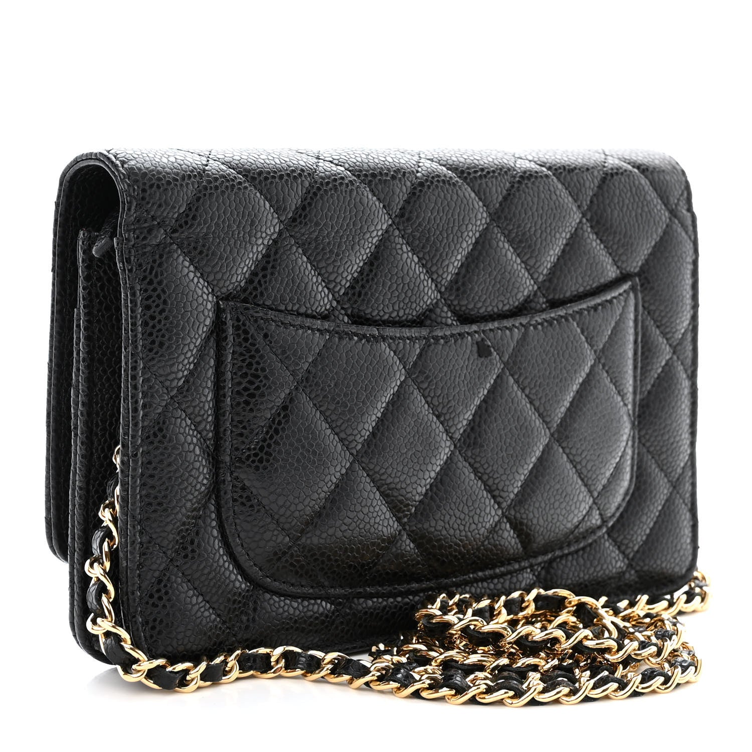 Chanel Caviar Quilted Wallet on Chain WOC Black 3 of 13