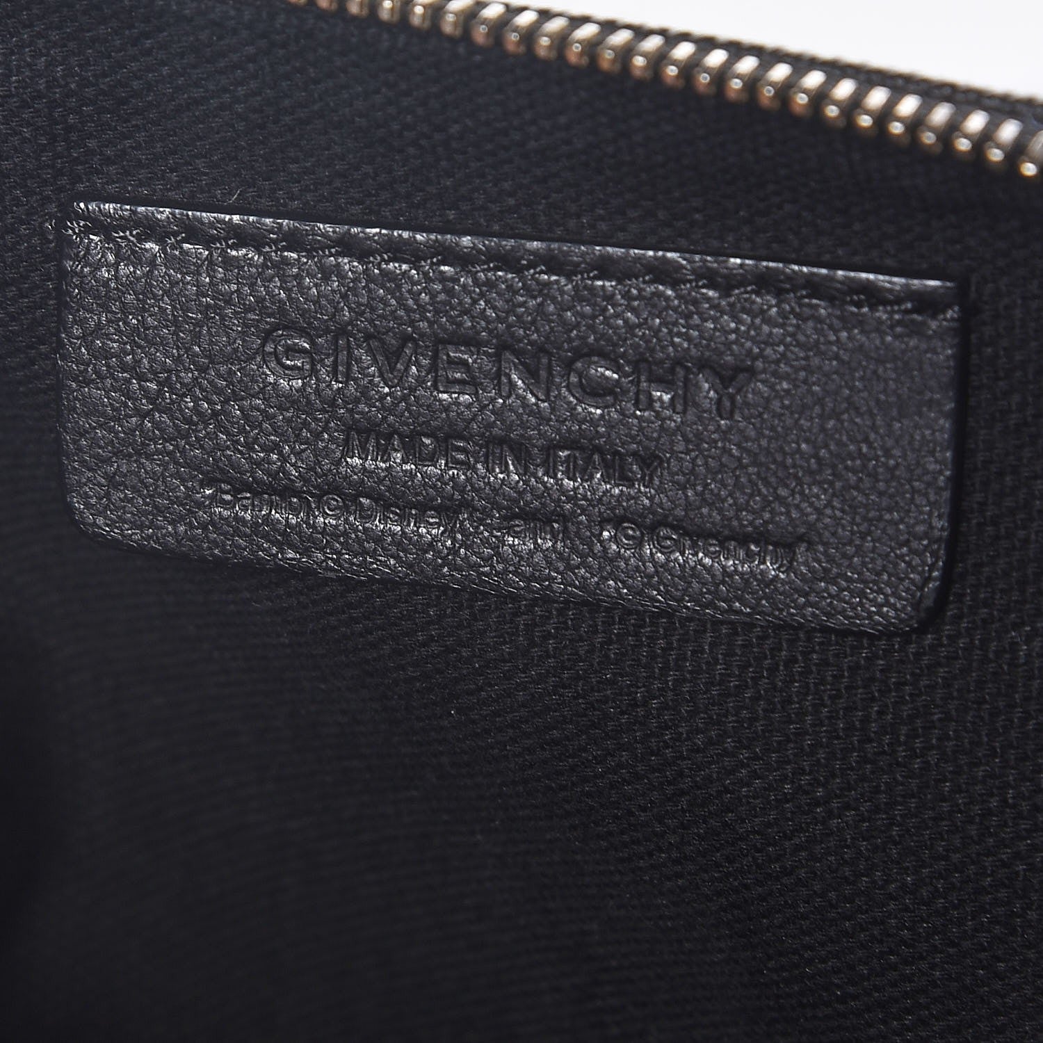 Givenchy Textured Coated Canvas Bambi Print Medium Cosmetic Pouch Black 6 of 7