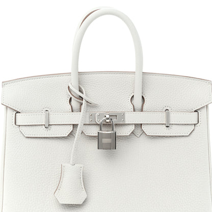 Hermes Togo Birkin 25 Gris Pale 8 of 11
