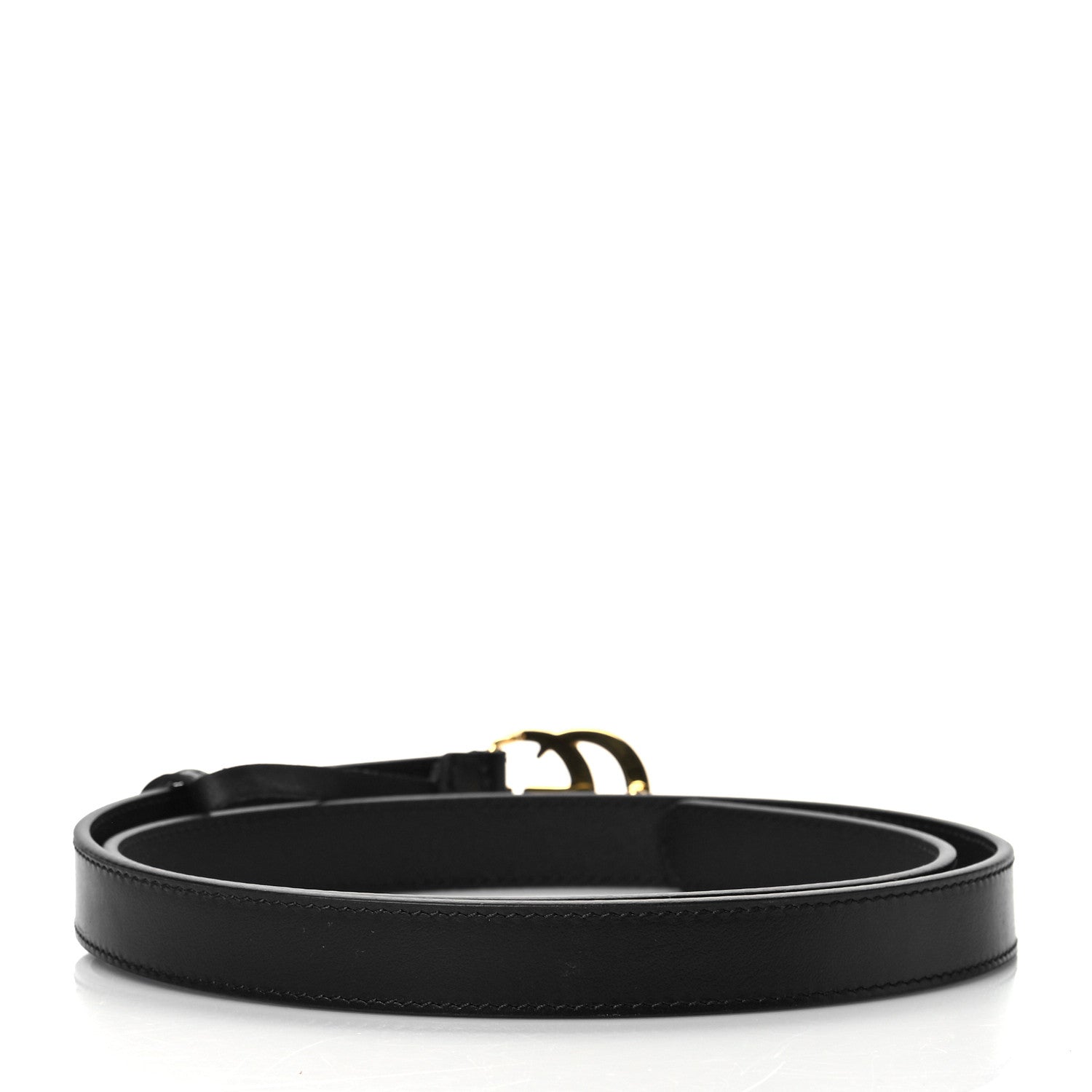 Gucci Plutone Calfskin Double G 20mm Belt 90 36 Black 3 of 6
