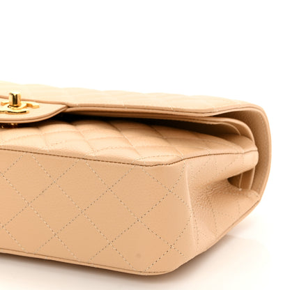 Chanel Caviar Quilted Medium Double Flap Beige Clair 10 of 11
