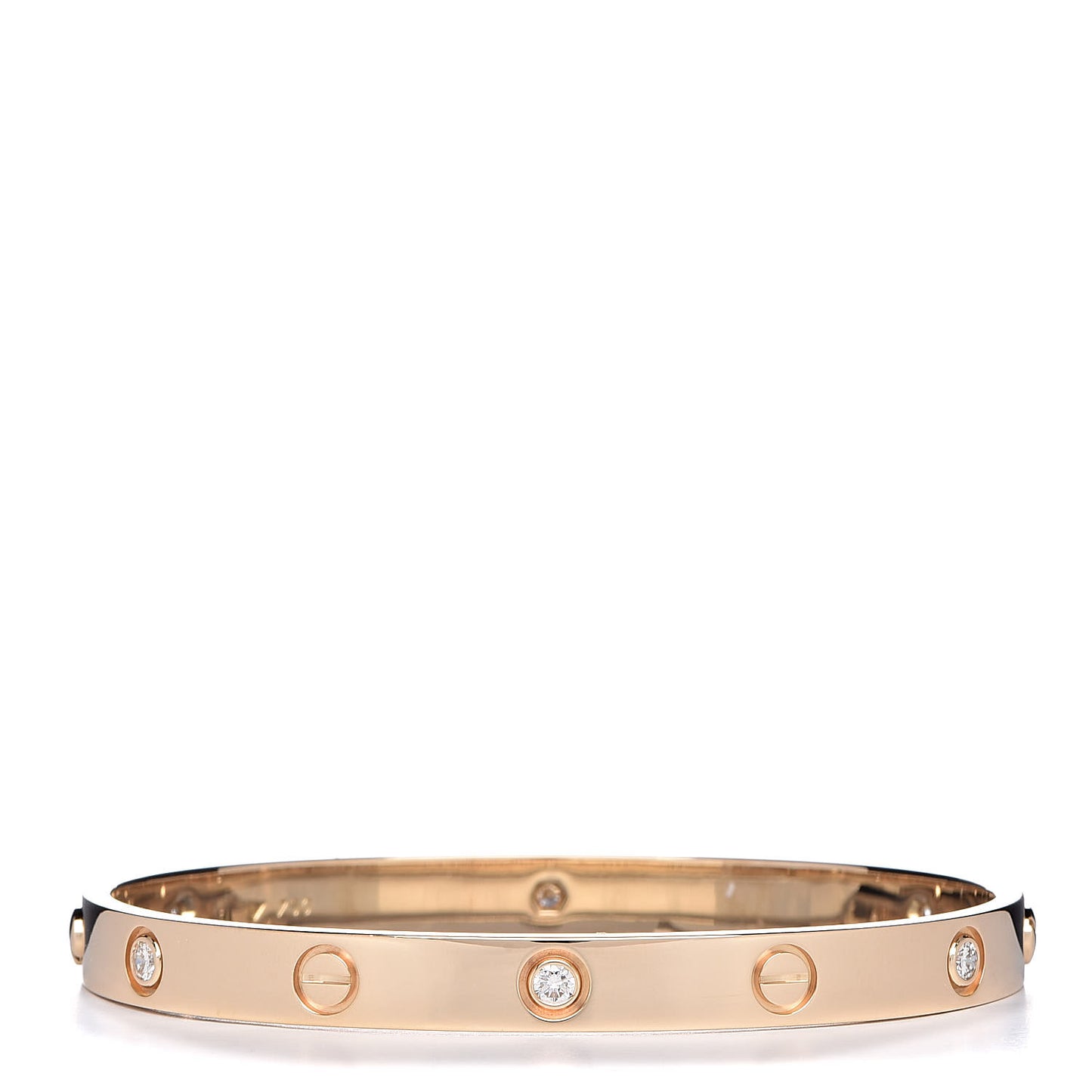 18K Yellow Gold 6 Diamond LOVE Bracelet 18