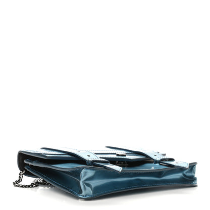 Proenza Schouler Metallic Calfskin PS1 Large Chain Wallet Ocean 4 of 8