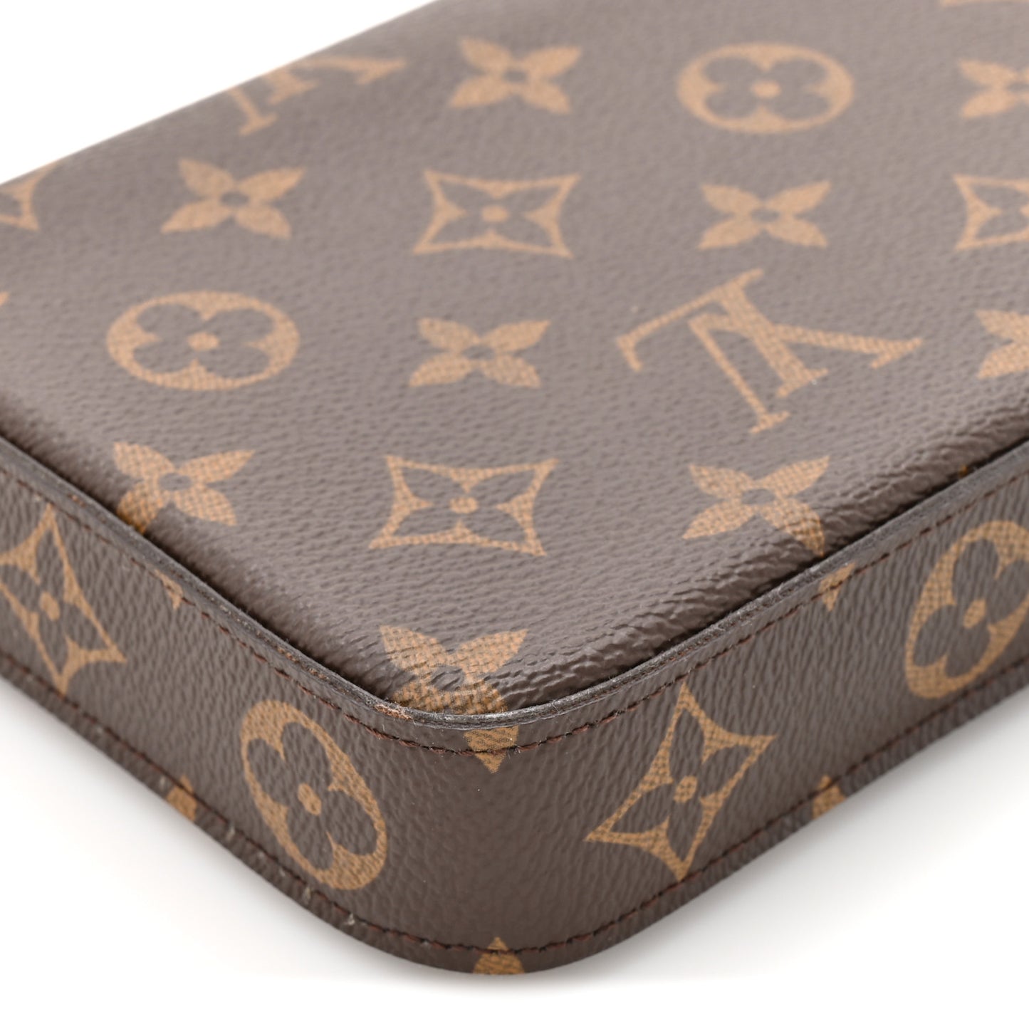 Monogram Pochette Felicie Chain Wallet Fuchsia