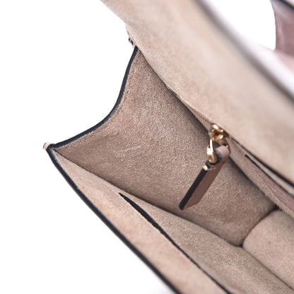Valentino Garavani Pebbled Calfskin Small Glam Lock Rockstud Flap Poudre 10 of 11