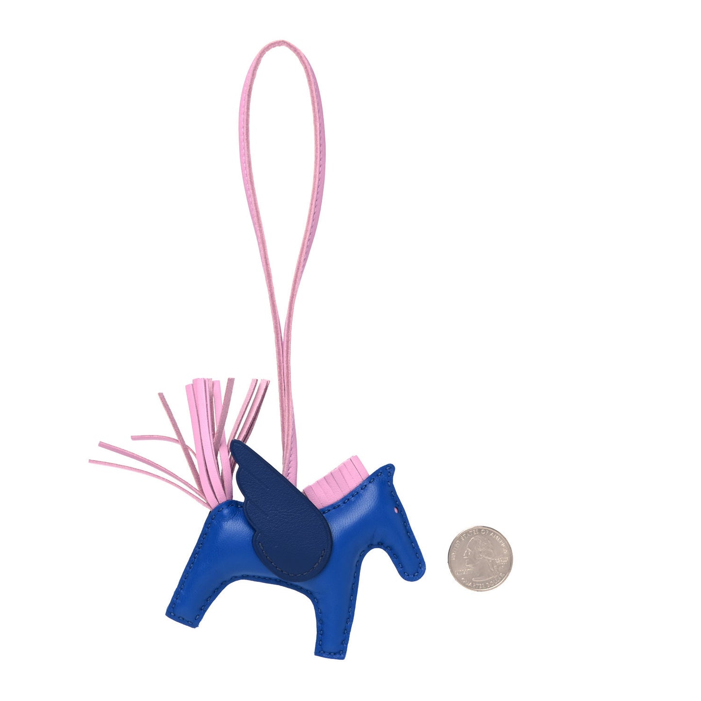 Milo Lambskin Grigri Rodeo Pegase Horse Bag Charm PM Bleu France Mauve Sylvestre Bleu Saphir
