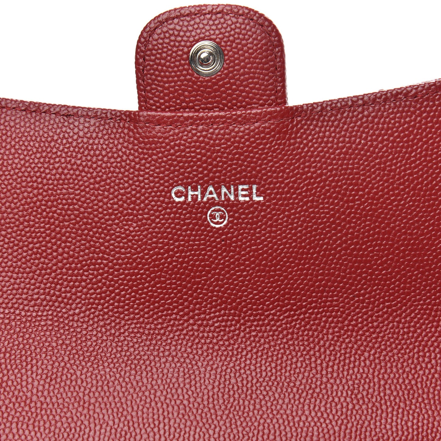 Caviar Quilted Large Flap Wallet Red