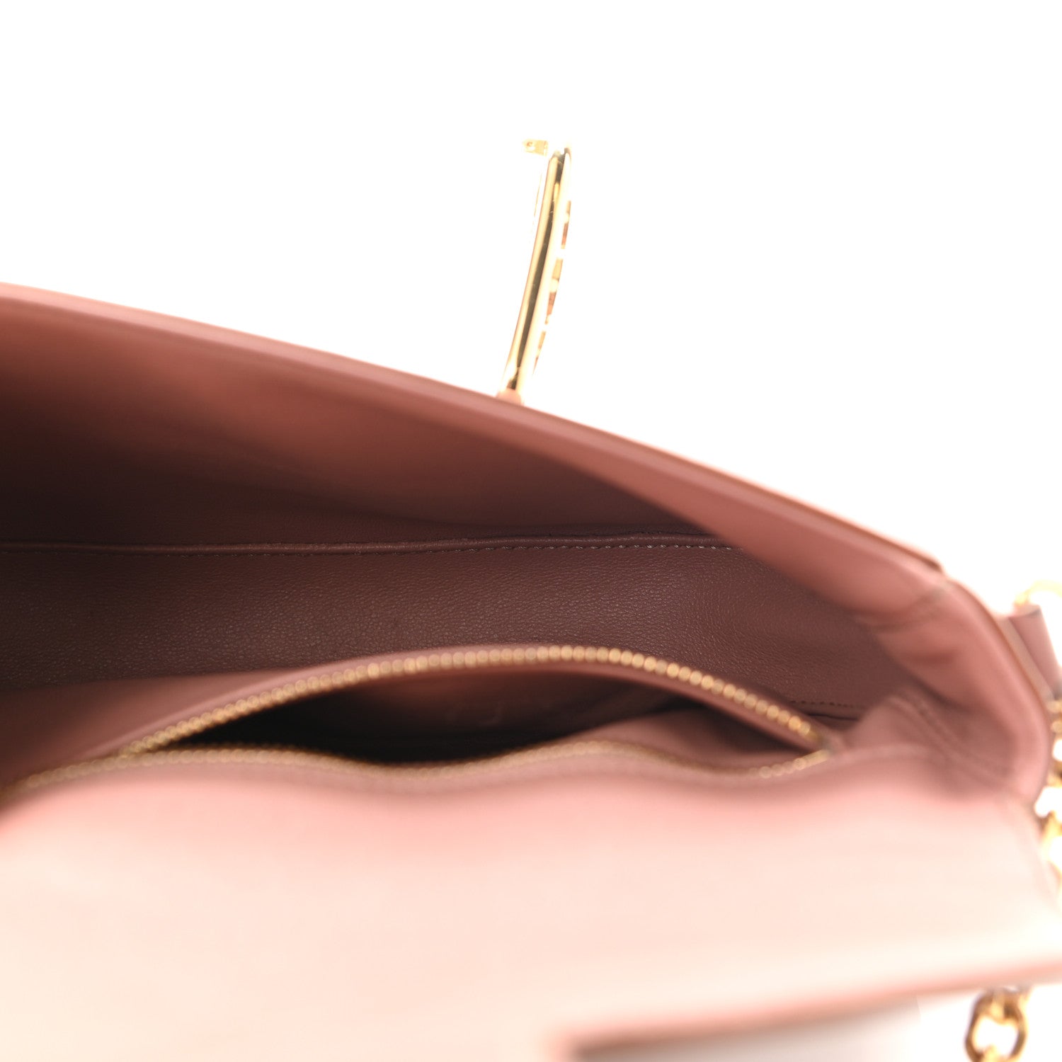 Celine Shiny Calfskin Medium Chain Maillon Triomphe Antique Rose 4 of 9