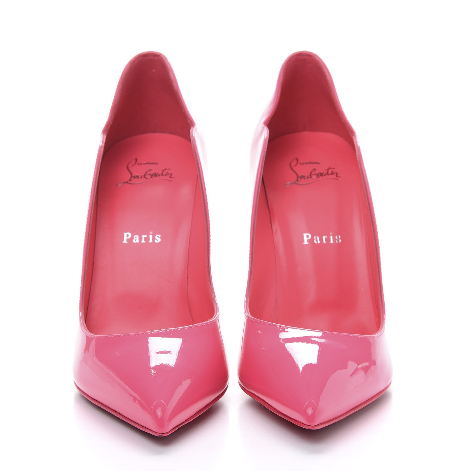 Christian Louboutin Patent Hot Chick 100 Pumps 39 Pinky 2 of 8