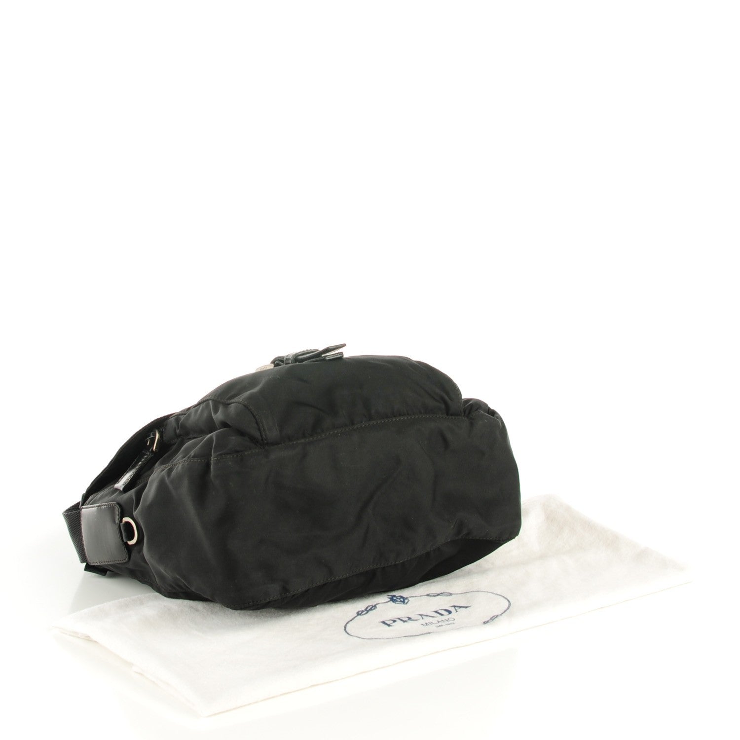 Prada Nylon Vela Messenger Black 4 of 7