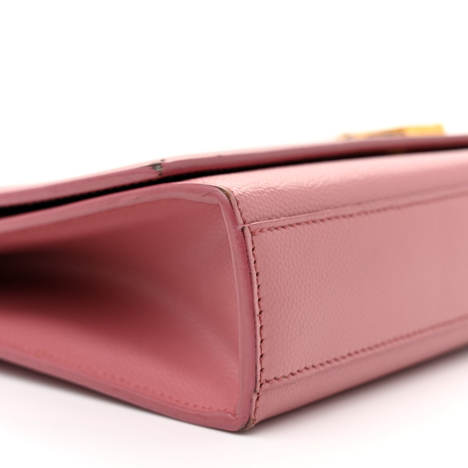 Saint Laurent Grain De Poudre Medium Classic Monogram Kate Satchel Dark Rose 8 of 15