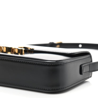 Celine Shiny Calfskin Triomphe Shoulder Bag Black 6 of 8