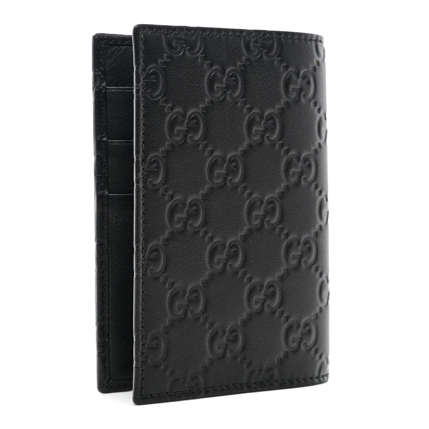 Gucci Guccissima Passport Case Black 3 of 8