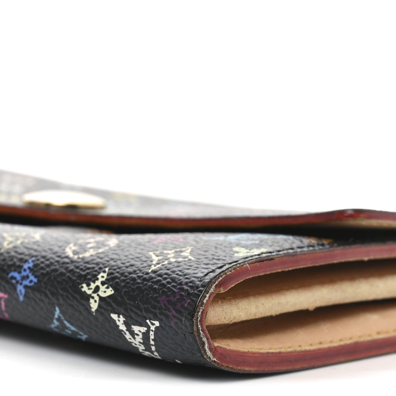 Louis Vuitton Monogram Multicolor Sarah Wallet Black 8 of 10
