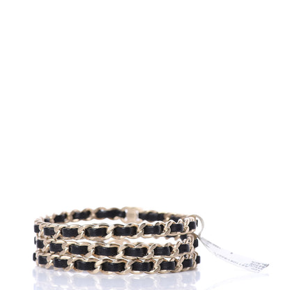 Chanel Lambskin Chain Turnlock CC Bangle Set of 3 Black 3 of 5