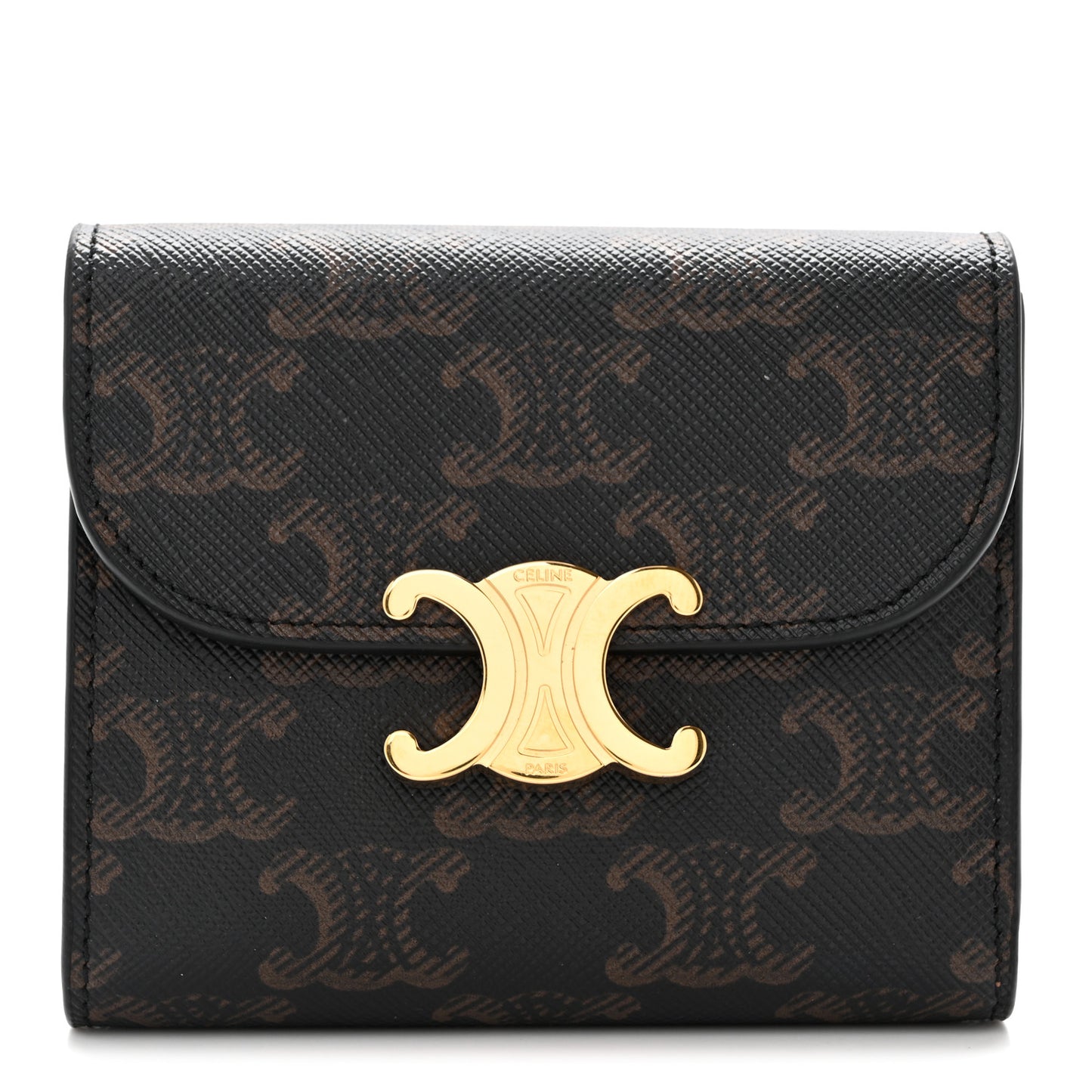 Triomphe Canvas Small Triomphe Wallet Tan