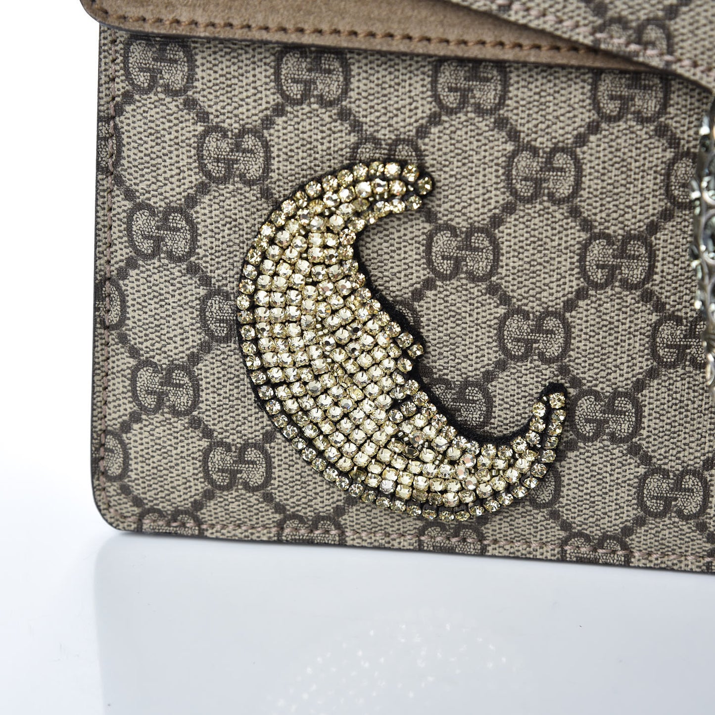 GG Supreme Monogram Shooting Star Embroidered Medium Dionysus Shoulder Bag Beige