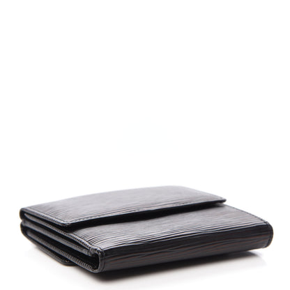 Louis Vuitton Epi Elise Wallet Black 4 of 9