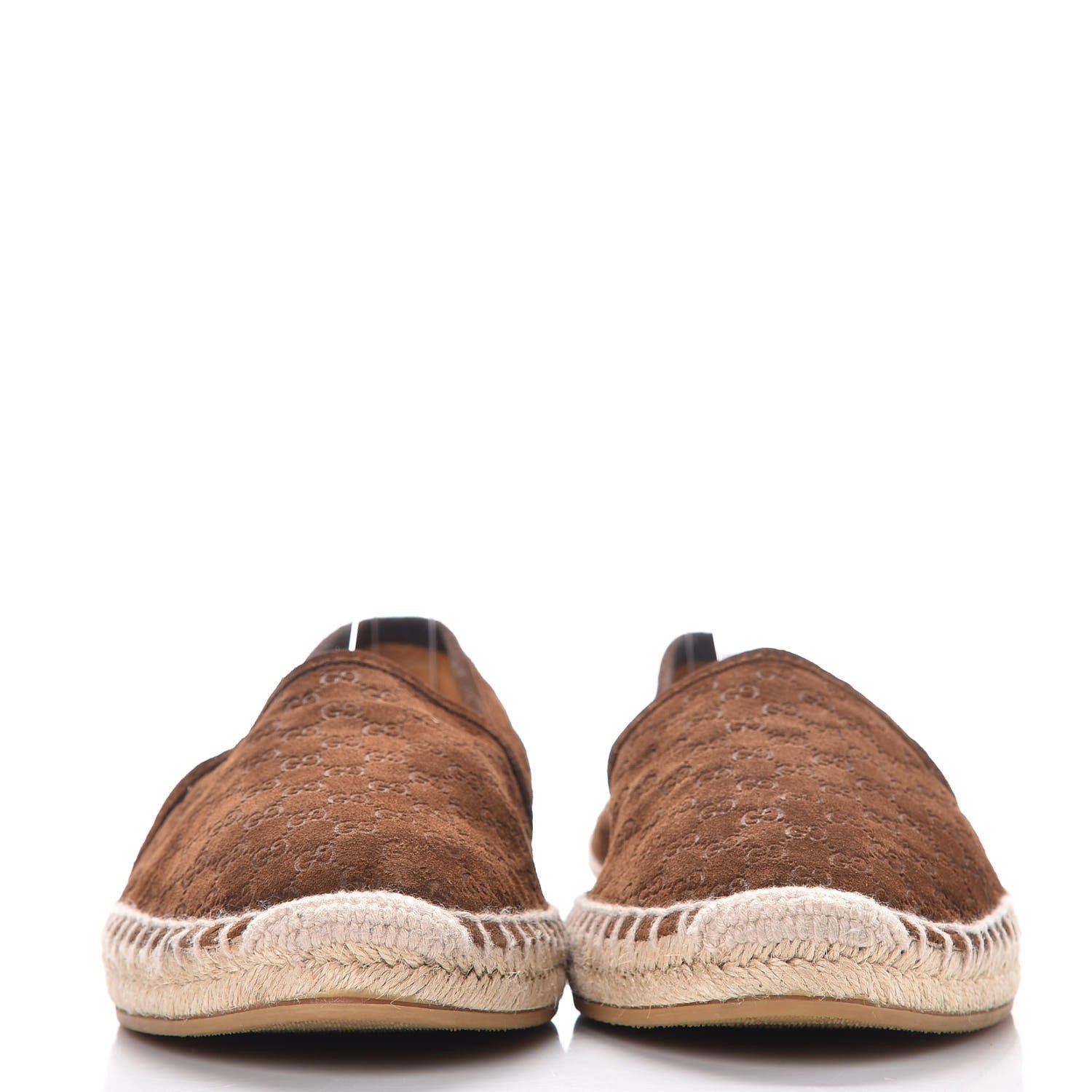 Gucci Suede Microguccissima Espadrilles 39.5 Nut Brown 2 of 11
