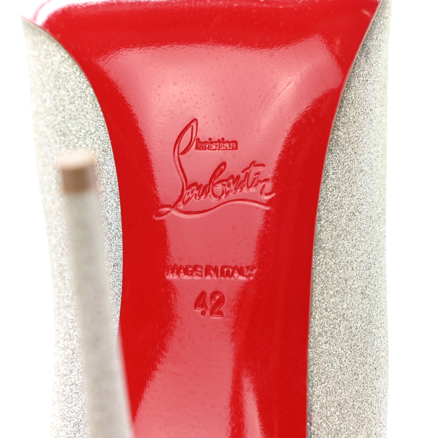 Glitter Hot Chick 100 Pumps 42 Silver
