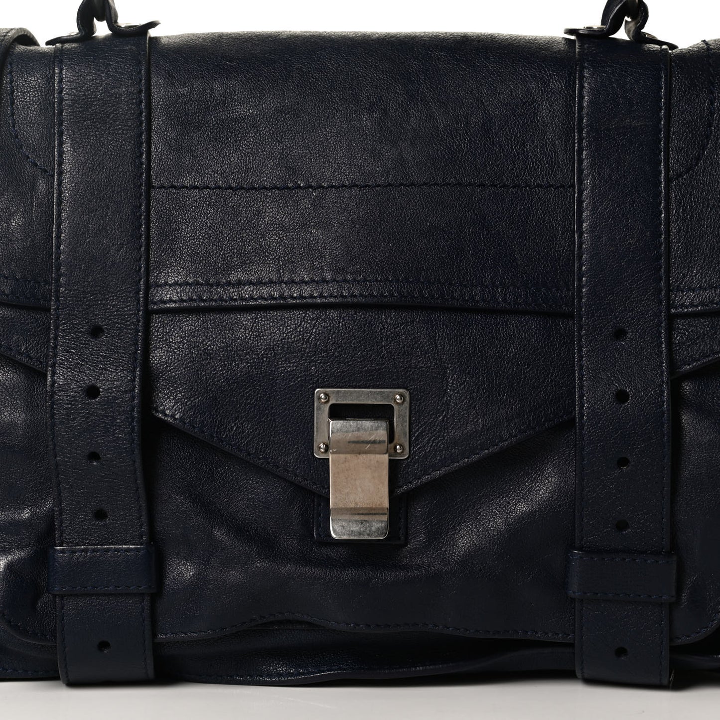 Lambskin Medium PS1 Satchel Navy